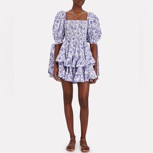 Caroline constas Finley ruffled mini dress